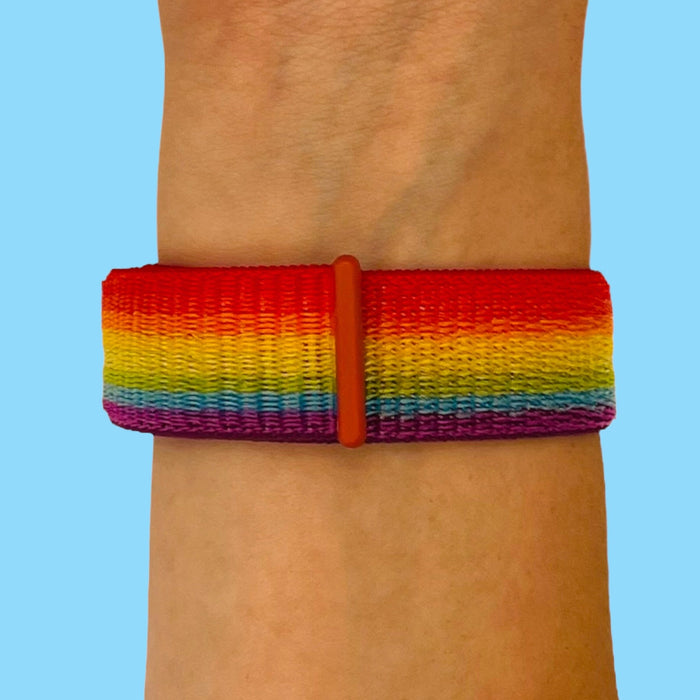 rainbow-xiaomi-amazfit-smart-watch,-smart-watch-2-watch-straps-nz-nylon-sports-loop-watch-bands-aus