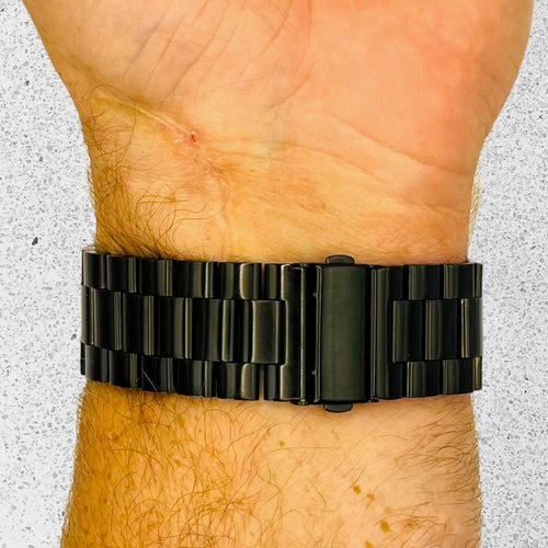 black-metal-garmin-forerunner-165-watch-straps-nz-stainless-steel-link-watch-bands-aus