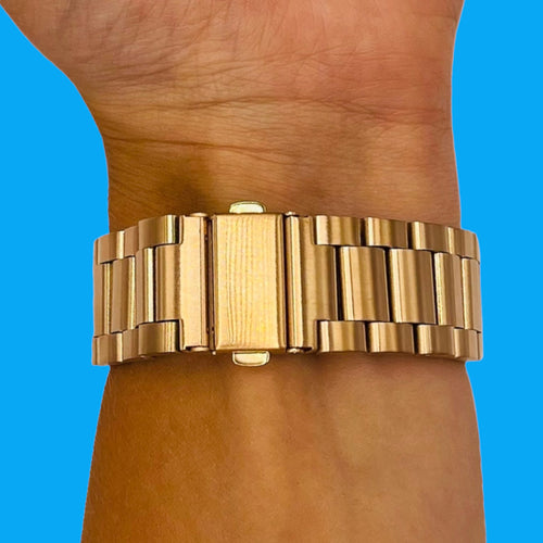 rose-gold-metal-garmin-forerunner-165-watch-straps-nz-stainless-steel-link-watch-bands-aus
