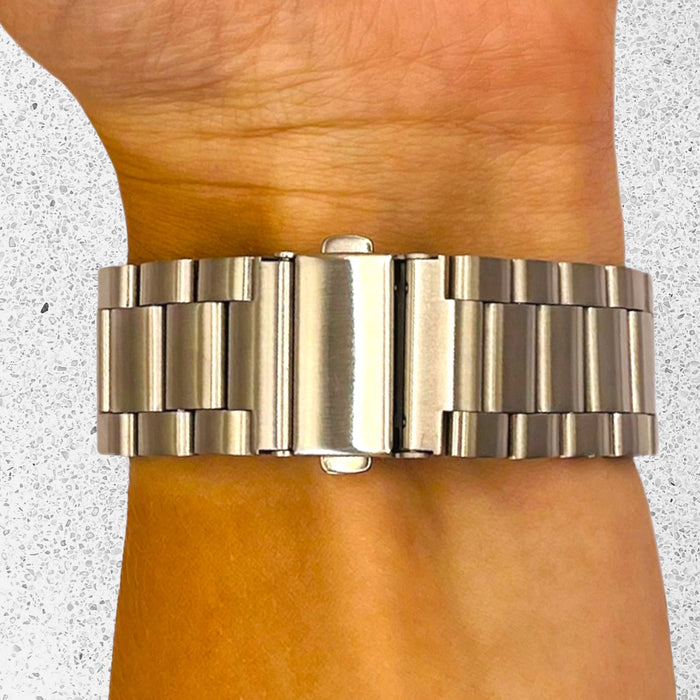 silver-metal-garmin-forerunner-165-watch-straps-nz-stainless-steel-link-watch-bands-aus