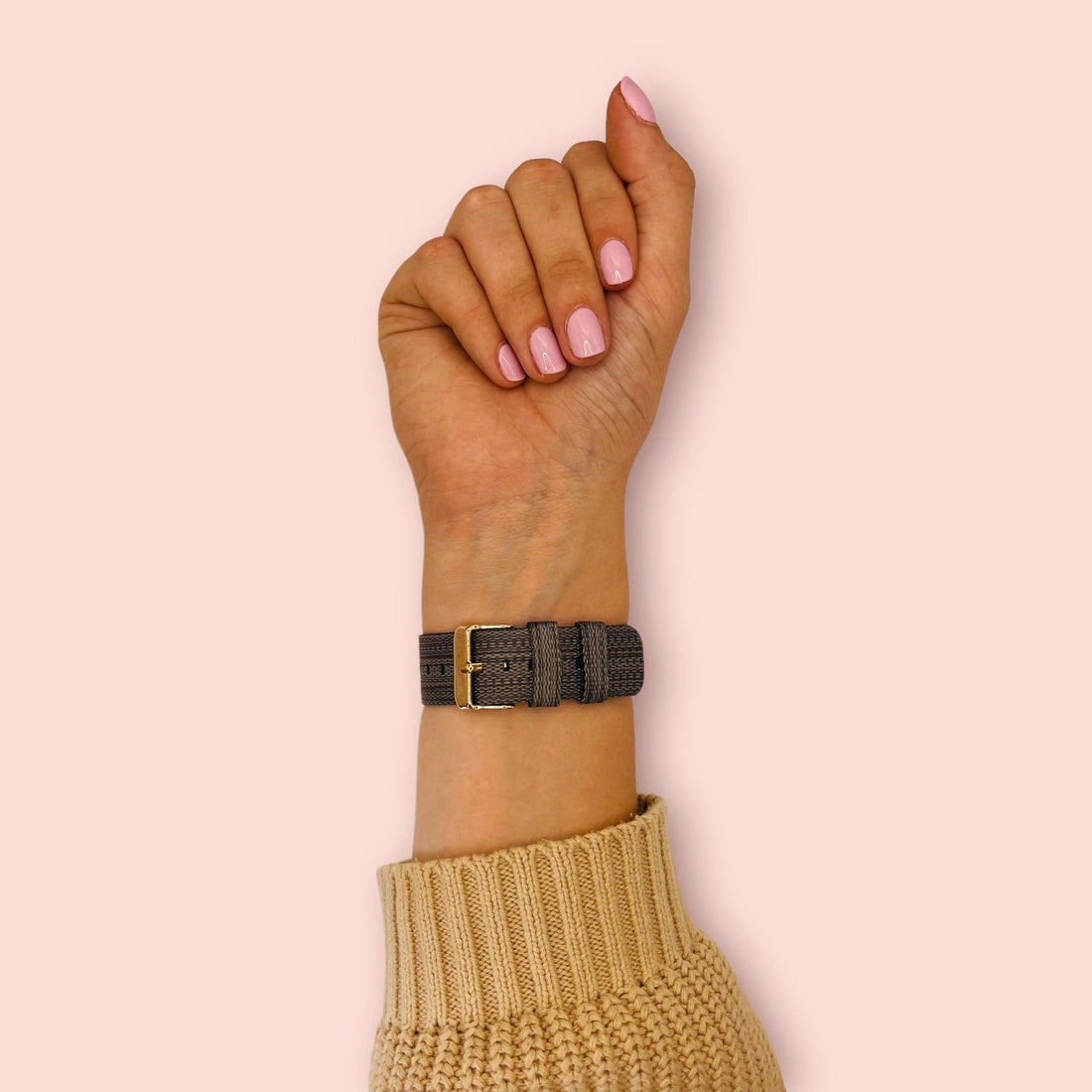 charcoal-garmin-vivoactive-3-watch-straps-nz-canvas-watch-bands-aus