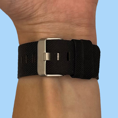 black-garmin-vivomove-3s-watch-straps-nz-canvas-watch-bands-aus
