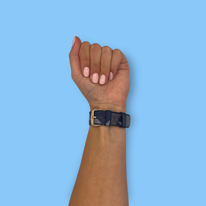 blue-pattern-garmin-tactix-bravo,-charlie-delta-watch-straps-nz-canvas-watch-bands-aus