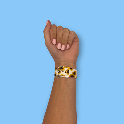 sunflowers-white-garmin-d2-bravo-d2-charlie-watch-straps-nz-pattern-straps-watch-bands-aus