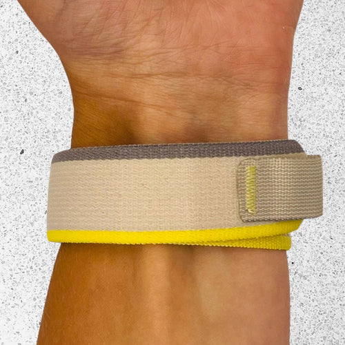 beige-yellow-google-pixel-watch-4-(45mm)-watch-straps-nz-trail-loop-watch-bands-aus