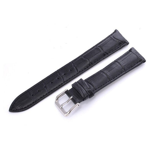 black-huawei-watch-5-(42mm)-watch-straps-nz-snakeskin-leather-watch-bands-aus