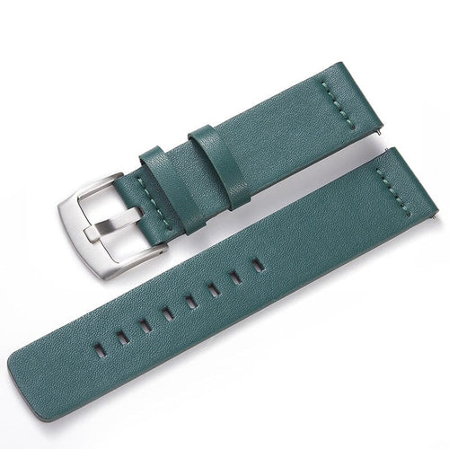 green-silver-buckle-garmin-vivoactive-3-watch-straps-nz-leather-watch-bands-aus
