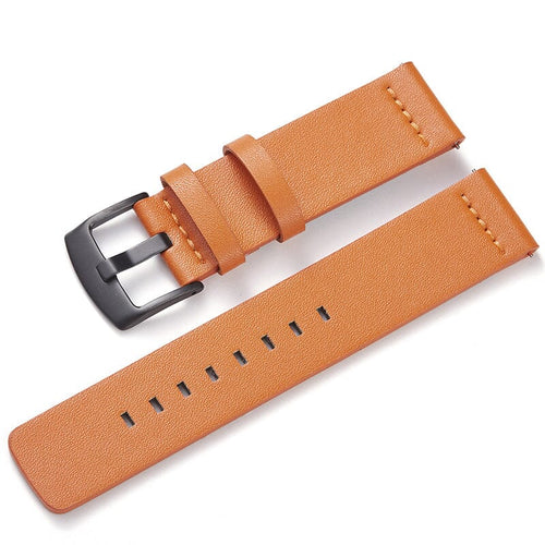 orange-black-buckle-garmin-forerunner-165-watch-straps-nz-leather-watch-bands-aus