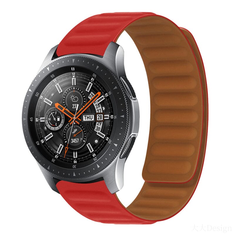 red-garmin-venu-x1-watch-straps-nz-magnetic-silicone-watch-bands-aus