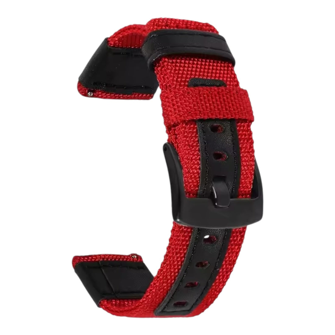 red-huawei-20mm-range-watch-straps-nz-nylon-and-leather-watch-bands-aus