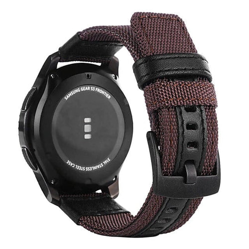brown-garmin-vivoactive-3-watch-straps-nz-nylon-and-leather-watch-bands-aus
