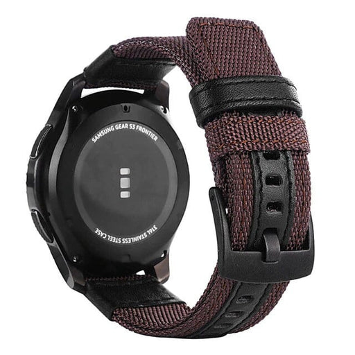 brown-garmin-vivoactive-4-watch-straps-nz-nylon-and-leather-watch-bands-aus