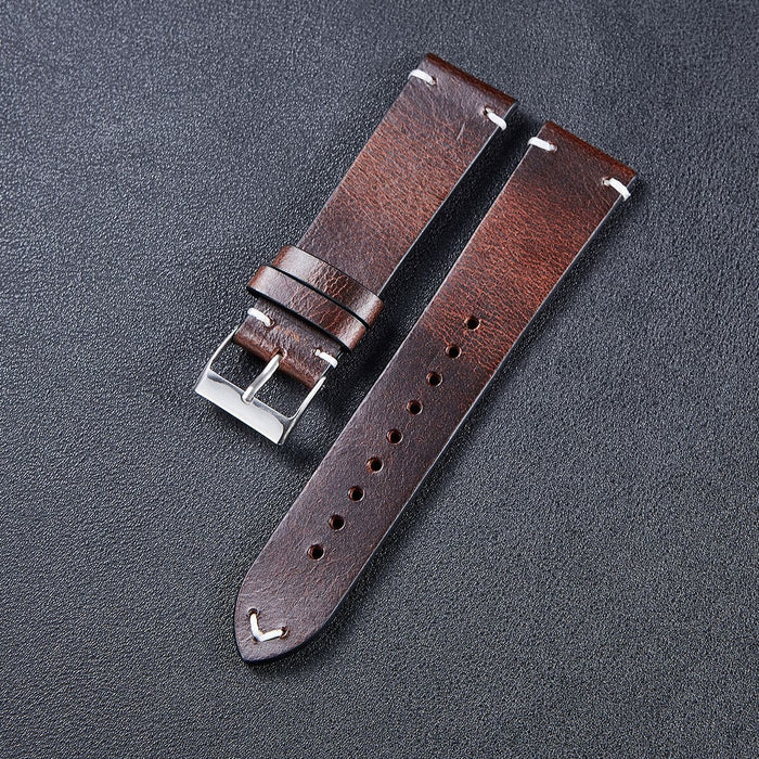 dark-brown-xiaomi-amazfit-smart-watch,-smart-watch-2-watch-straps-nz-vintage-oiled-watch-bands-aus