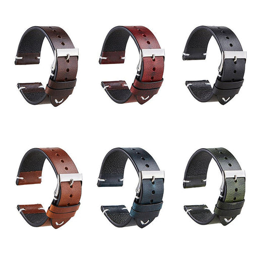 black-xiaomi-amazfit-stratos,-stratos-2-watch-straps-nz-vintage-oiled-watch-bands-aus