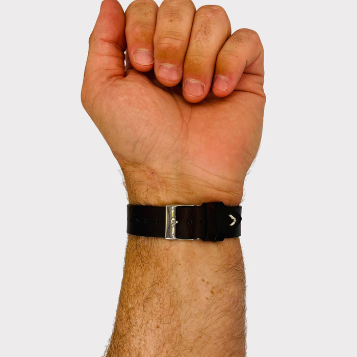 black-garmin-fenix-6x-watch-straps-nz-vintage-leather-watch-bands-aus