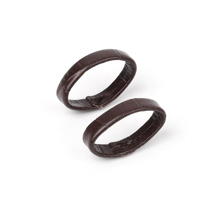 dark-brown-garmin-forerunner-165-watch-straps-nz-leather-band-keepers-watch-bands-aus