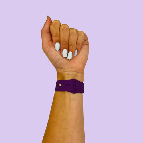 purple-ticwatch-5-pro-watch-straps-nz-silicone-button-watch-bands-aus