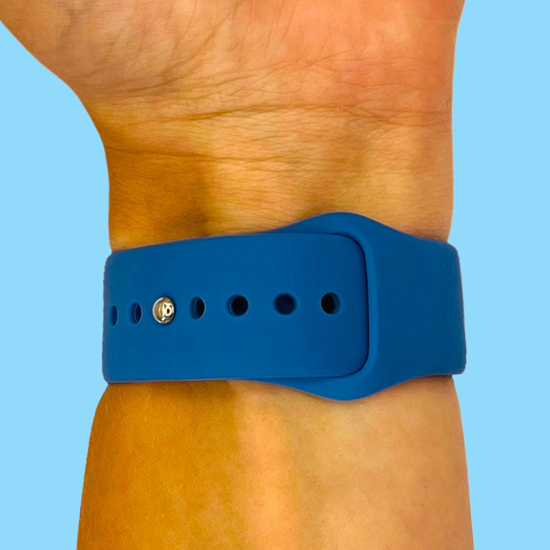 blue-huawei-watch-gt-5-pro-46mm-watch-straps-nz-silicone-button-watch-bands-aus