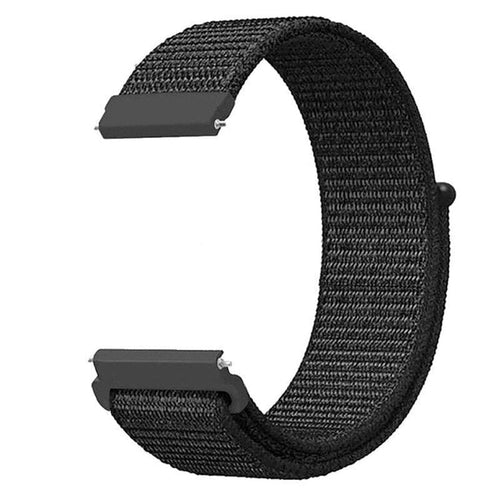 black-garmin-fenix-7-watch-straps-nz-nylon-sports-loop-watch-bands-aus