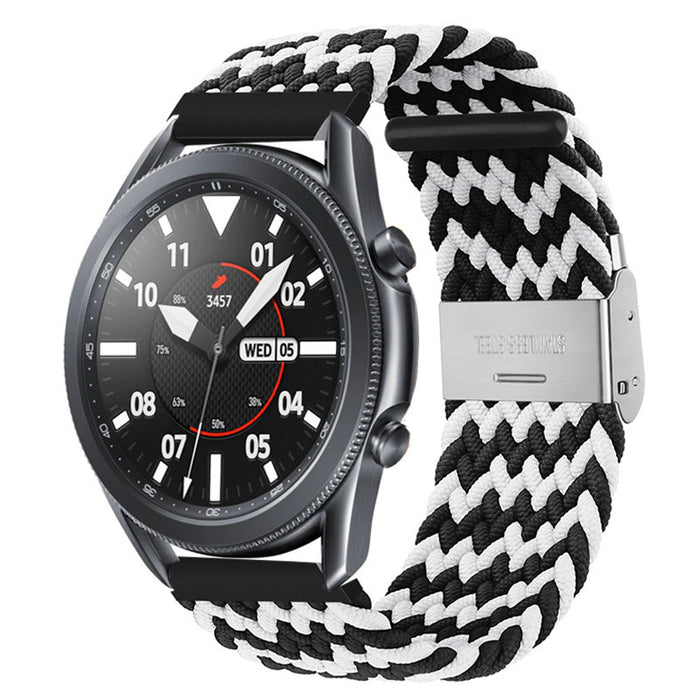 black-white-zig-asus-zenwatch-2-(1.45")-watch-straps-nz-nylon-braided-loop-watch-bands-aus