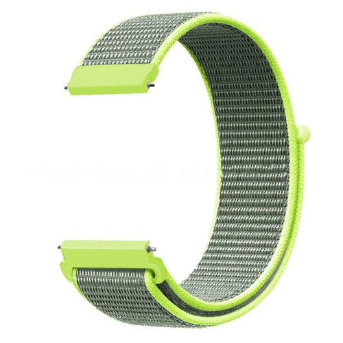highlighter-green-garmin-quatix-6-watch-straps-nz-nylon-sports-loop-watch-bands-aus