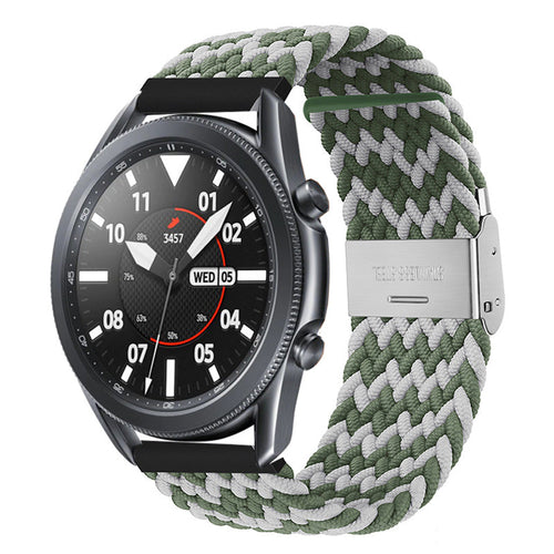 green-white-zig-asus-zenwatch-2-(1.45")-watch-straps-nz-nylon-braided-loop-watch-bands-aus