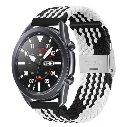 white-black-samsung-galaxy-watch-6-(44mm)-watch-straps-nz-nylon-braided-loop-watch-bands-aus