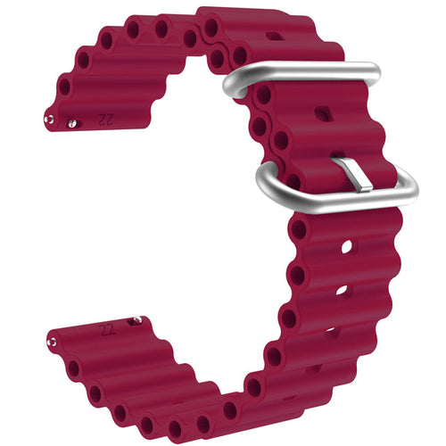 maroon-ocean-bands-fitbit-charge-6-watch-straps-nz-ocean-band-silicone-watch-bands-aus
