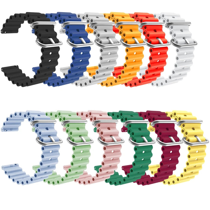 black-ocean-bands-wahoo-elemnt-rival-watch-straps-nz-ocean-band-silicone-watch-bands-aus