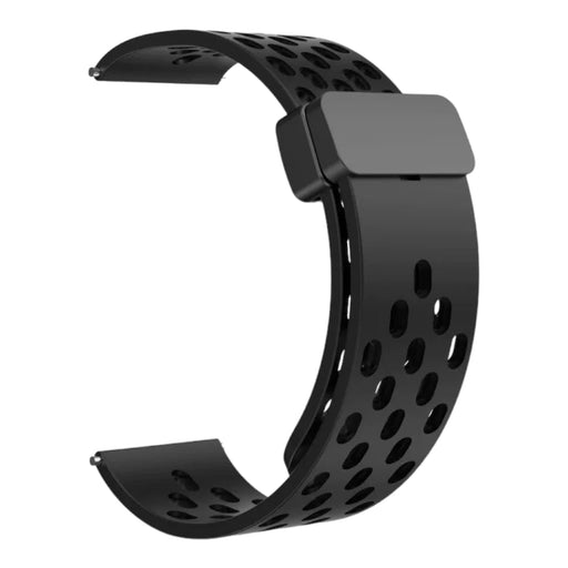 black-magnetic-sports-wahoo-elemnt-rival-watch-straps-nz-ocean-band-silicone-watch-bands-aus