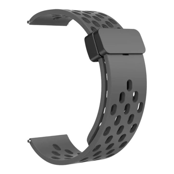 dark-grey-magnetic-sports-garmin-approach-s12-watch-straps-nz-ocean-band-silicone-watch-bands-aus