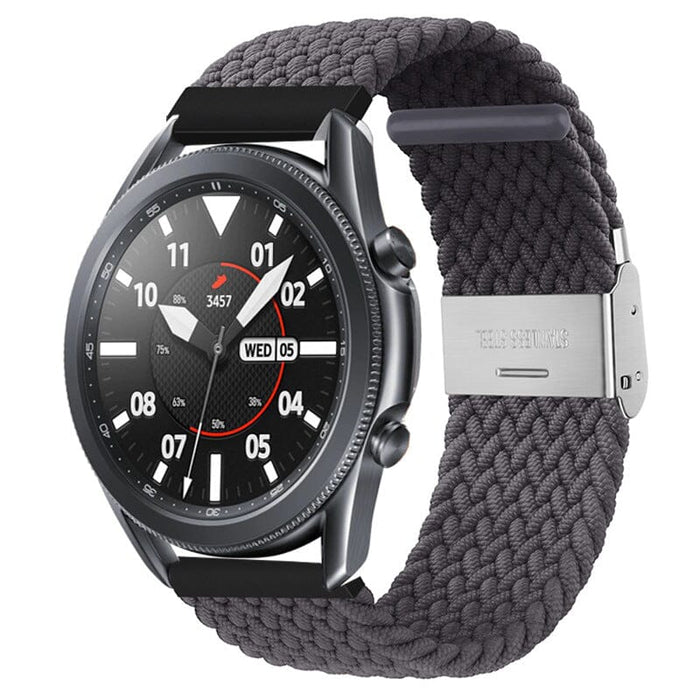 dark-grey-huawei-honor-magic-watch-2-watch-straps-nz-nylon-braided-loop-watch-bands-aus