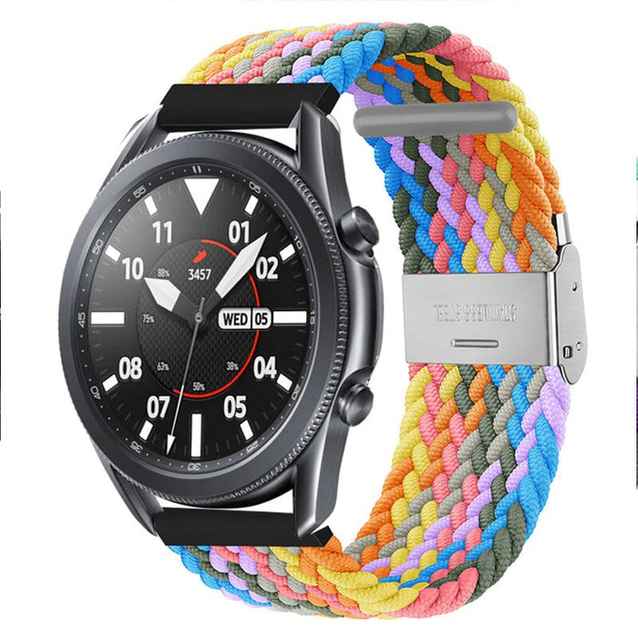 rainbow-huawei-honor-magic-watch-2-watch-straps-nz-nylon-braided-loop-watch-bands-aus