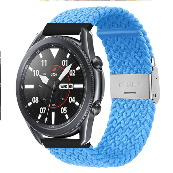 light-blue-huawei-honor-magic-watch-2-watch-straps-nz-nylon-braided-loop-watch-bands-aus
