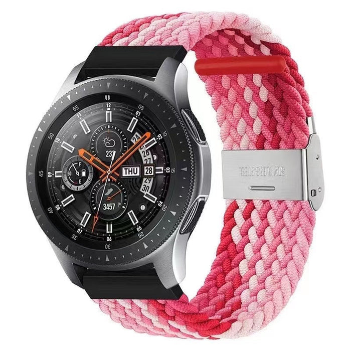 pink-red-white-garmin-forerunner-945-watch-straps-nz-nylon-braided-loop-watch-bands-aus