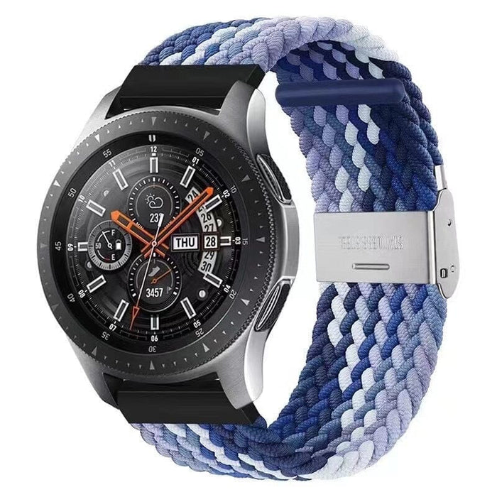 blue-white-huawei-gt2-42mm-watch-straps-nz-nylon-braided-loop-watch-bands-aus