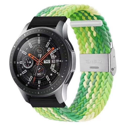 green-white-ticwatch-e-c2-watch-straps-nz-nylon-braided-loop-watch-bands-aus