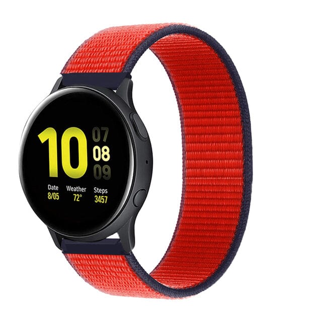 tri-red-garmin-fenix-7-watch-straps-nz-nylon-sports-loop-watch-bands-aus