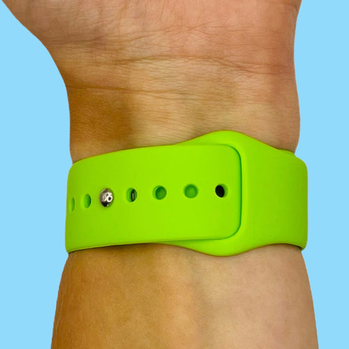 lime-green-fitbit-charge-3-watch-straps-nz-silicone-button-watch-bands-aus