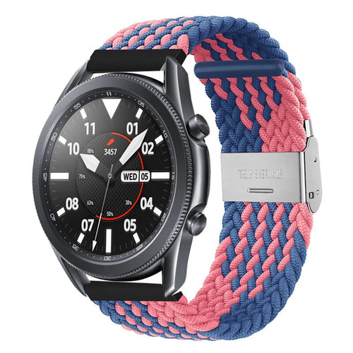 blue-pink-huawei-honor-magic-watch-2-watch-straps-nz-nylon-braided-loop-watch-bands-aus