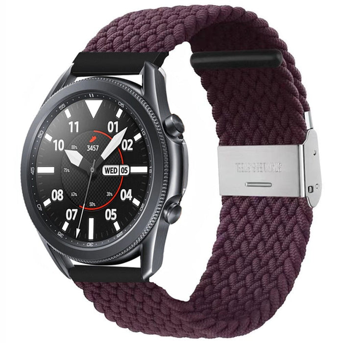 mauve-samsung-galaxy-watch-6-classic-(43mm)-watch-straps-nz-nylon-braided-loop-watch-bands-aus