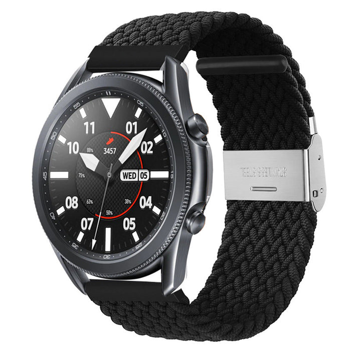 black-huawei-watch-2-pro-watch-straps-nz-nylon-braided-loop-watch-bands-aus