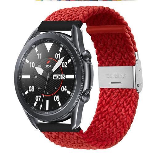 red-samsung-galaxy-watch-4-(40-44mm)-watch-straps-nz-nylon-braided-loop-watch-bands-aus