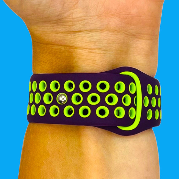 purple-green-samsung-galaxy-watch-3-(41mm)-watch-straps-nz-silicone-sports-watch-bands-aus