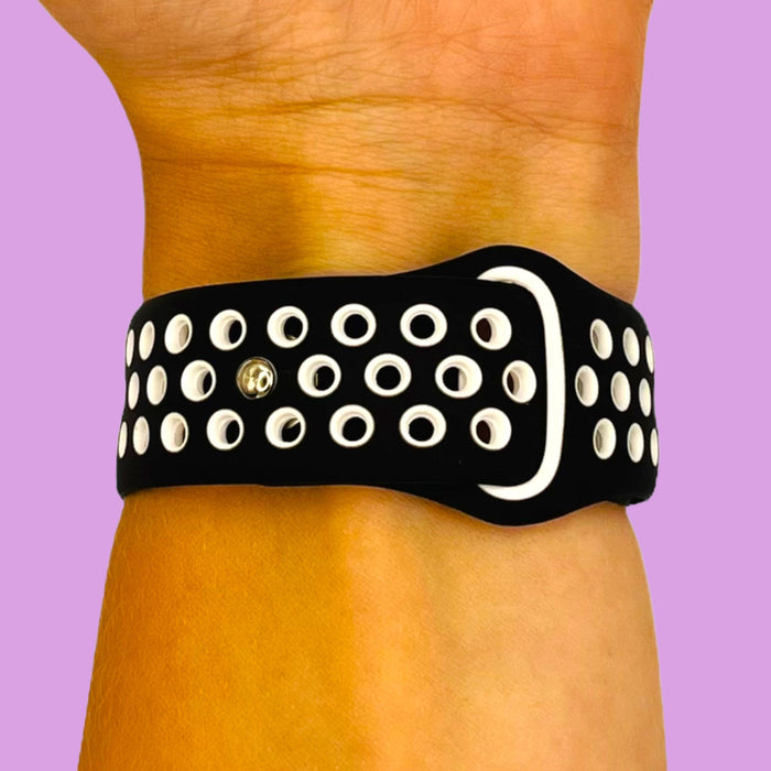 black-white-samsung-galaxy-watch-3-(41mm)-watch-straps-nz-silicone-sports-watch-bands-aus