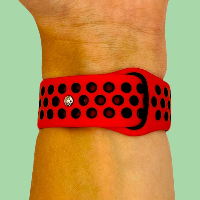 red-black-ticwatch-gth-watch-straps-nz-silicone-sports-watch-bands-aus