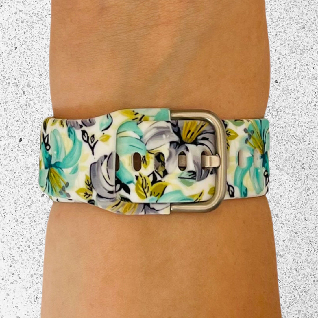 flowers-white-samsung-galaxy-watch-4-(40-44mm)-watch-straps-nz-pattern-straps-watch-bands-aus-804406