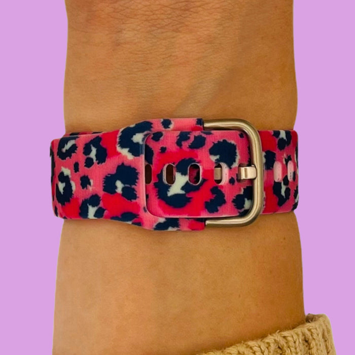 pink-leopard-huawei-honor-magic-watch-2-watch-straps-nz-pattern-straps-watch-bands-aus