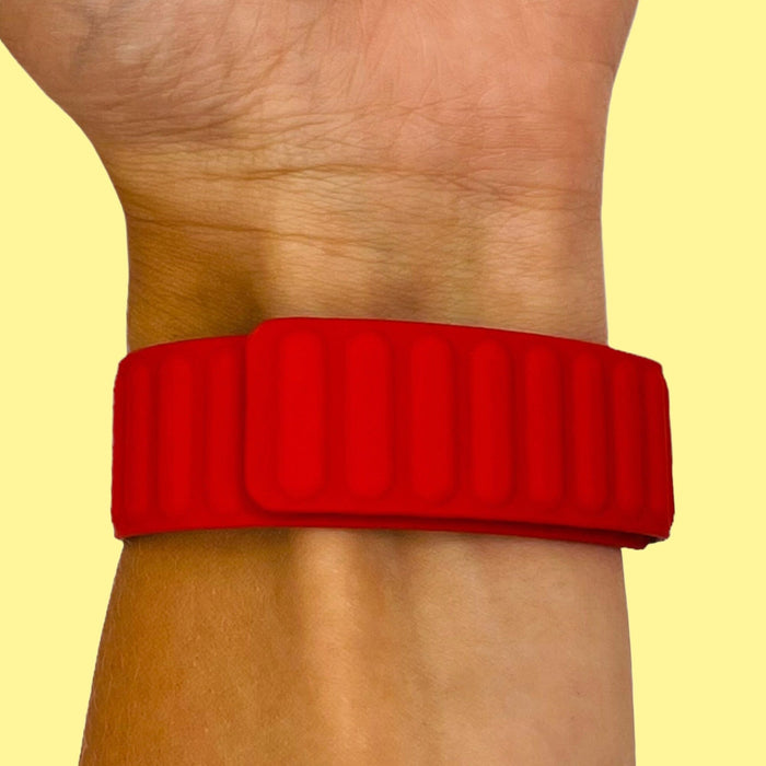 red-garmin-vivoactive-4-watch-straps-nz-magnetic-silicone-watch-bands-aus