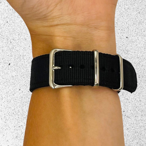 black-amazfit-22mm-range-watch-straps-nz-nato-nylon-watch-bands-aus